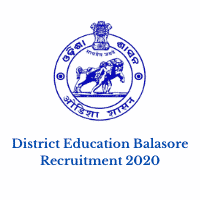 District Education Balasore Recruitment 2020